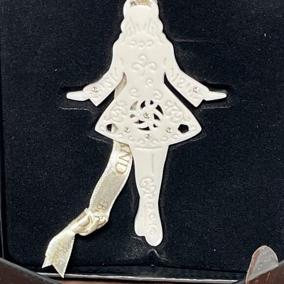 John Hinde Irish Dancer Porcelain Ornament with Swarovski Crystals NIB Holiday - Picture 2 of 6
